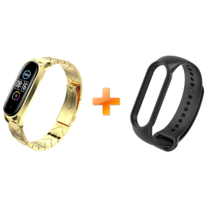 Xiaomi Mi Band 5 MiJobs Metal V-shape Gold (MJ5-VMS005G) ТОП в Дніпрі