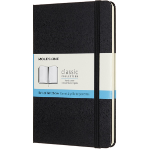 Нотатник Moleskine Classic 11,5 х 18 см 192 сторінок у крапку Чорна (8058647626611) в Дніпрі