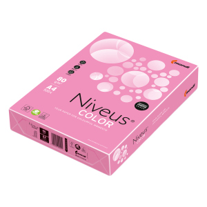 Бумага офисная Niveus A4 80 г/м2 неон 500 листов Розовая (9003974460451) надежный