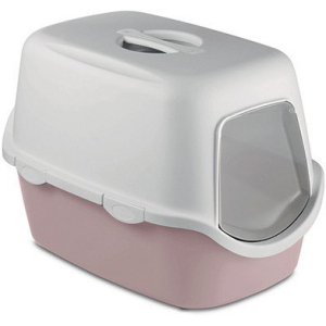 хороша модель Туалет для кішок Stefanplast Cathy Filter 56 х 40 х 40 см Ніжно-рожевий (8003507986466)