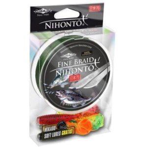 Шнур Mikado Nihonto Fine Braid 150 м 0.10 мм 7.70 кг Green (Z19G-010) ТОП в Дніпрі