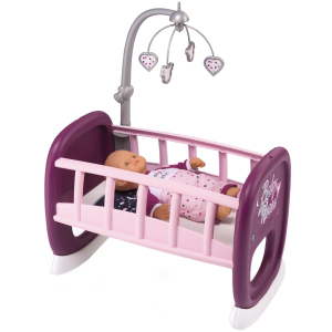 Колиска Smoby Toys Baby Nurse Прованс з мобілем 47 см (220343) (3032162203439) ТОП в Дніпрі