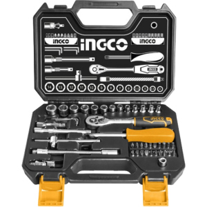 Набор инструментов INGCO Industrial 1/4" 45 предметов (HKTS14451) ТОП в Днепре