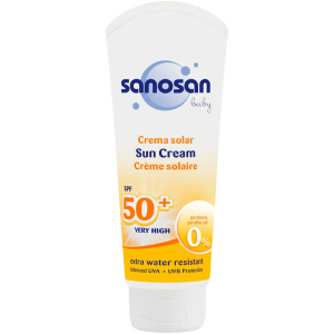 Дитячий сонцезахисний крем Sanosan Baby SPF 50 75 мл (4003583197682) в Дніпрі