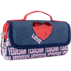 Пенал м'який YES WL-01 Love (532936) в Дніпрі