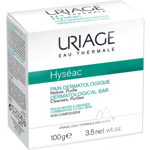 Дерматологическое мыло Uriage Hyseac Dermatological Bar "Без мыла" 100 г (3661434004568) в Днепре