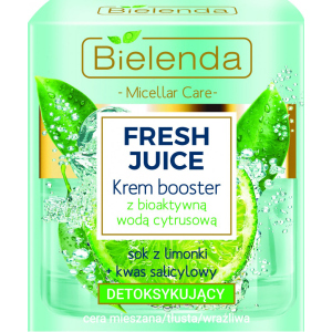 Крем-бустер Bielenda Fresh Juice Детоксифікуючий з біоактивною цитрусовою водою 50 мл (5902169035983) в Дніпрі