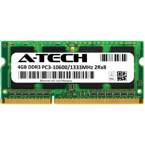 Оперативная память A-Tech 4GB DDR3-1333 (PC3-10600) SODIMM 2Rx8 (AT4G1D3S1333ND8N15V) ТОП в Днепре