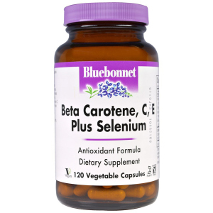 хорошая модель Витамины Bluebonnet Nutrition Бета-Каротин, C, Е+Селен 120 капсул (743715003224)