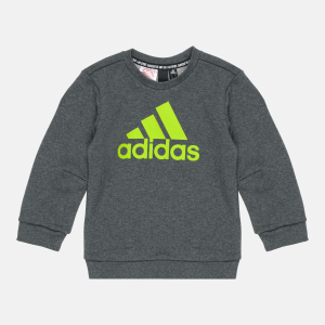 Світшот дитячий Adidas Must Haves Crew FP8935 110 см Dark Grey Heather (4062049186585) ТОП в Дніпрі