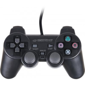 Геймпад Esperanza Vibration gamepad PS2/PS3/PC USB (EG106) лучшая модель в Днепре