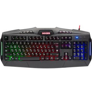 Клавіатура провідна Defender Goser GK-772L RGB USB Black (45772) в Дніпрі