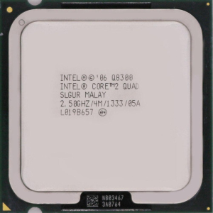 Процессор Intel Core 2 Quad Q8300 2.50GHz/4M/1333 (SLGUR) s775, tray рейтинг