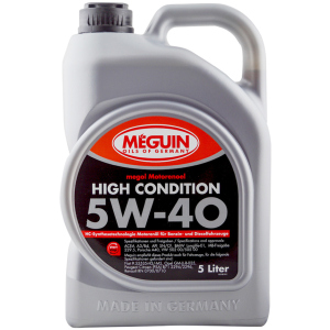Моторное масло Meguin High Condition SAE 5W-40 5 л (4015838031986) лучшая модель в Днепре