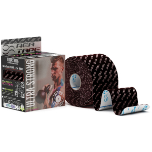 Кинезиологический тейп REA TAPE Ultra Strong 5 см 5 м Черный (REA-Ultra-bla) ТОП в Днепре