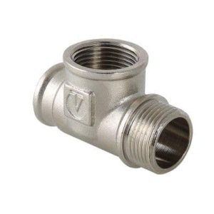 Трійник перехідний Valtec DN 3/4"х3/4"х3/4" (ВВН) нікель (VTr.134.N.0005)