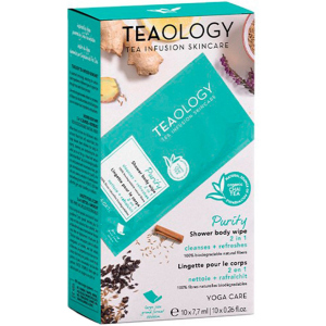 Освіжаючі вологі серветки для тіла Teaology Yoga care 1 шт (8050148502418) краща модель в Дніпрі