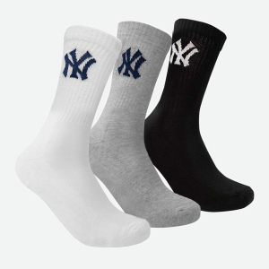 Шкарпетки New York Yankees 3 pk Crew 15100002-1003 39-42 р 3 пари Чорний/Білий/Сірий (8718984009125)