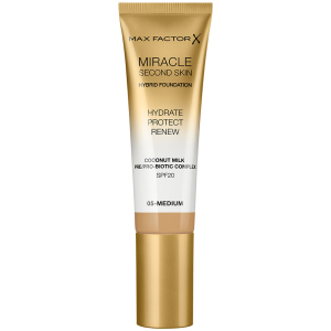 Тональна основа Max Factor Miracle Second Skin №05 Medium 30 мл (3614229764833) в Дніпрі