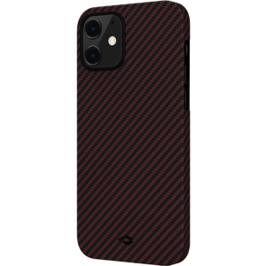 Панель Pitaka MagEZ Case Twill Apple iPhone 12 mini Black/Red (KI1203) ТОП в Дніпрі