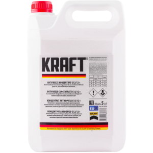 Антифриз Kraft G12/12+ Red концентрат для системи охолодження 5 л (KF104) ТОП в Дніпрі