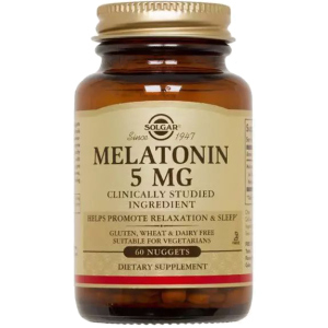 Амінокислота Solgar Мелатонін 5 мг 60 жувальних таблеток (033984019362) ТОП в Дніпрі
