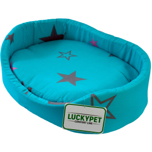 Лежак для собак і кішок Lucky pet №6 Макс 54x76x15 см Бірюзовий (4820224212180) в Дніпрі