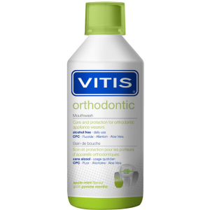 Ополіскувач для ротової порожнини Dentaid Vitis Orthodontic 500 мл (8427426046757/8427426061972) краща модель в Дніпрі