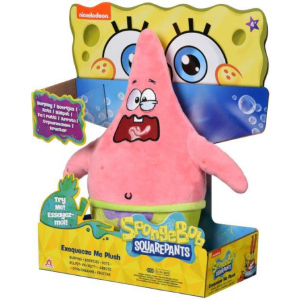 хорошая модель Мягкая игрушка SpongeBob Exsqueeze Me Plush Patrick Burp со звуком (EU690903)