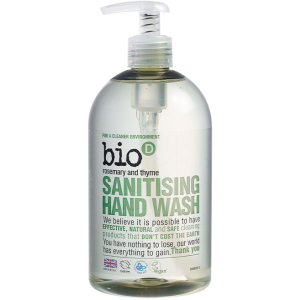 Рідке мило, що дезінфікує Bio-D Sanitising Hand Wash Rosemary &amp; Thyme з ефірною олією 500 мл (5034938200107) в Дніпрі