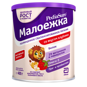 Сухая смесь PediaSure Малоежка со вкусом клубники 400 г (8710428016010) в Днепре