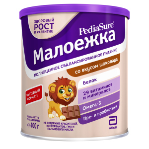 Сухая смесь PediaSure Малоежка со вкусом шоколада 400 г (8710428015990) надежный