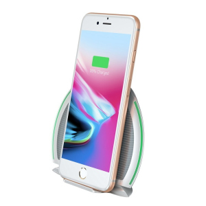 Беспроводное зарядное устройство Baseus Foldable Multifunction Wireless Charger white+gray (WXZD-02) надежный