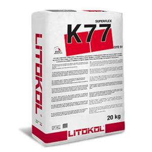 Клей на цементной основе Litokol SUPERFLEX K77 20кг (K77G0020) Серый в Днепре