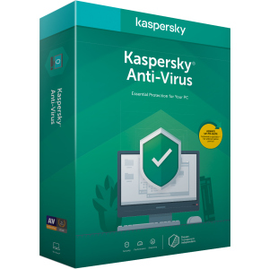 Kaspersky Anti-Virus 2020 первісне встановлення на 1 рік для 1 ПК (DVD-Box, коробкова версія) в Дніпрі