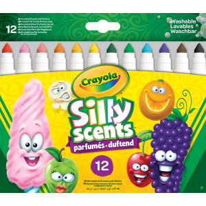 Набор фломастеров Crayola Silly Scents Washable Тонкая линия с ароматом 12 шт (256352.012) (0071662183370) лучшая модель в Днепре