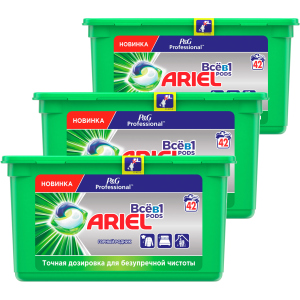 Капсули для прання Ariel Professional Pods Все-в-1 Гірське джерело 126 шт (8006540118597) краща модель в Дніпрі