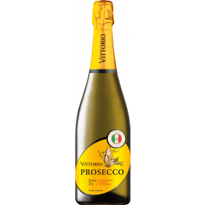 купить Вино игристое Vittorio Prosecco Doc Spumante Extra Dry белое экстра-сухое 0.75 л 11% (4820176063199)