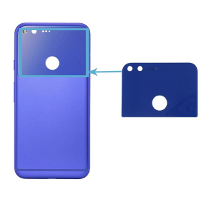 хорошая модель Задняя крышка для HTC Google Pixel, синяя, оригинал Original (PRC)