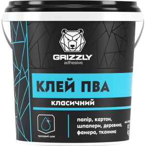 Клей ПВА Класичний Grizzly 5 кг (4823048028388) ТОП в Дніпрі