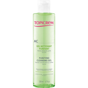 хорошая модель Очищающий себорегулирующий гель для лица Topicrem AC Purifying Cleansing Gel 200 мл (3700281702774)