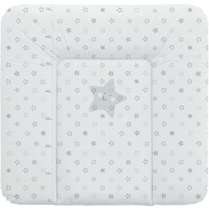 Матрац пеленальний на комод Ceba Baby 75x72 см м'який Stars Grey (W-144-066-260) краща модель в Дніпрі