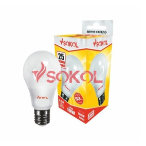 Набор 100 шт. LED лампа SOKOL A60 7.0W 220В E27 4100К ТОП в Днепре