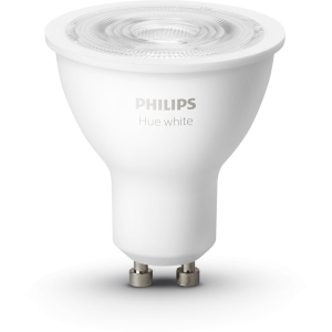 Розумна лампа Philips Hue GU10, 5.2W(57Вт), 2700K, White, Bluetooth, димована, 2 шт (929001953506) в Дніпрі