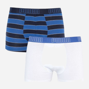 купити Набір трусів Puma Yd Bold Stripe Boxer 2P 501001001-010 2 шт M Синій з чорним та білим (8718824804972)