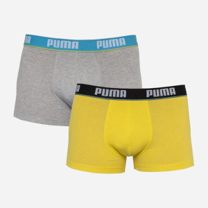 Набор трусов Puma Basic Trunk 2P 521025001-006 2 шт S Серый с желтым (8718824807102) ТОП в Днепре