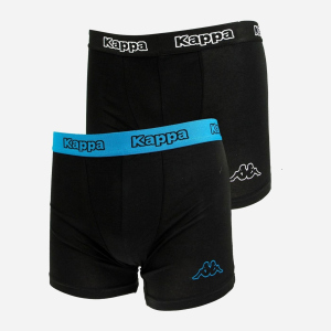 купити Труси-шорти Kappa Boxers 2-Pack 304JB30-986 M 2 шт Black/Blue Sea (8002390511069)