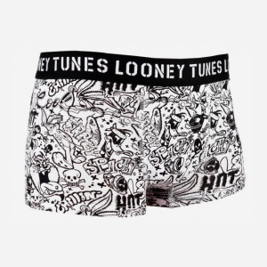 Труси-шорти Looney Tunes Noir Onomatopee 1 Paires 30890453-1 XXL Білі (3349610001777) ТОП в Дніпрі