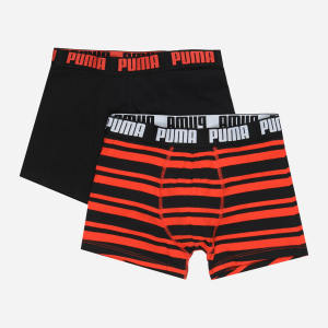 Труси-шорти Puma Heritage Stripe Boxer 2 90783807 S 2 шт Red Black (8718824909769) в Дніпрі