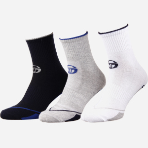 Набір шкарпеток Sergio Tacchini 93241741-2 39-42 3 пари Сірий/Синій (3349600161528) ТОП в Дніпрі